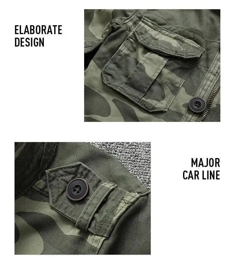 Playwook Green Denim Cargo Jacket