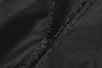 Playwook Men's Loose Fit Streetwear Embroidery Stand Collar Coat Jacket