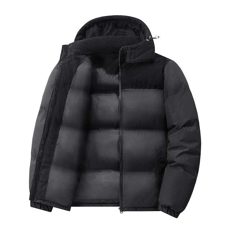 Playwook Men's Oversize Puffer Thickened Warm Loose-Fit Winter Coat