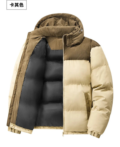 Playwook Men's Oversize Puffer Thickened Warm Loose-Fit Winter Coat