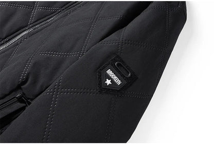 Playwook Men's Thick Warm Parker Checkered Cotton Jacket