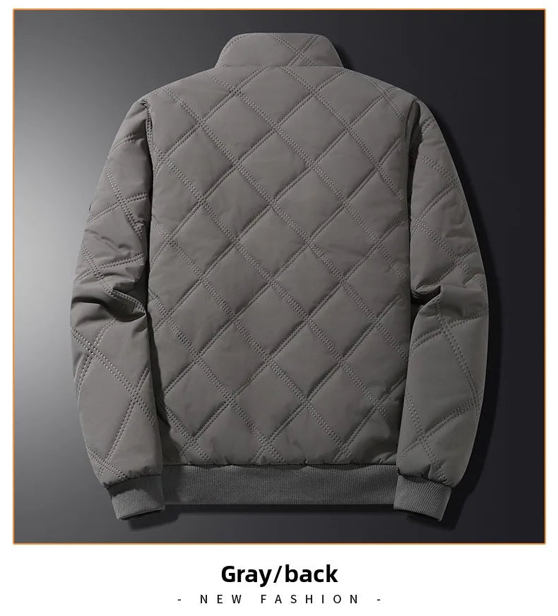 Playwook Men's Thick Warm Parker Checkered Cotton Jacket