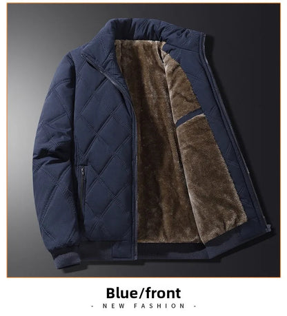 Playwook Men's Thick Warm Parker Checkered Cotton Jacket