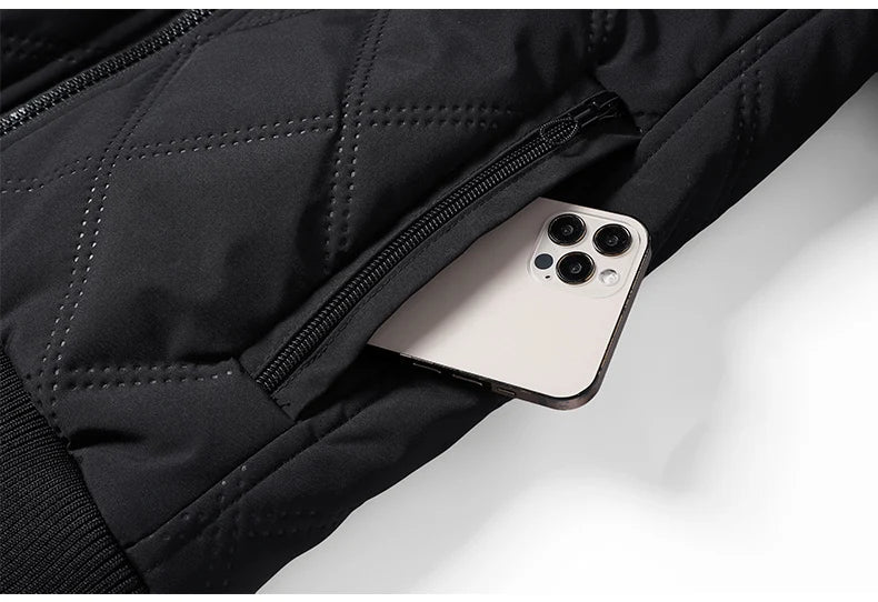 Playwook Men's Thick Warm Parker Checkered Cotton Jacket