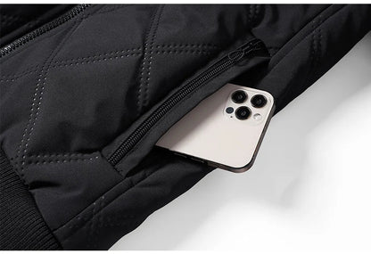 Playwook Men's Thick Warm Parker Checkered Cotton Jacket