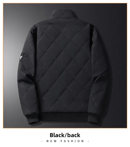 Playwook Men's Thick Warm Parker Checkered Cotton Jacket