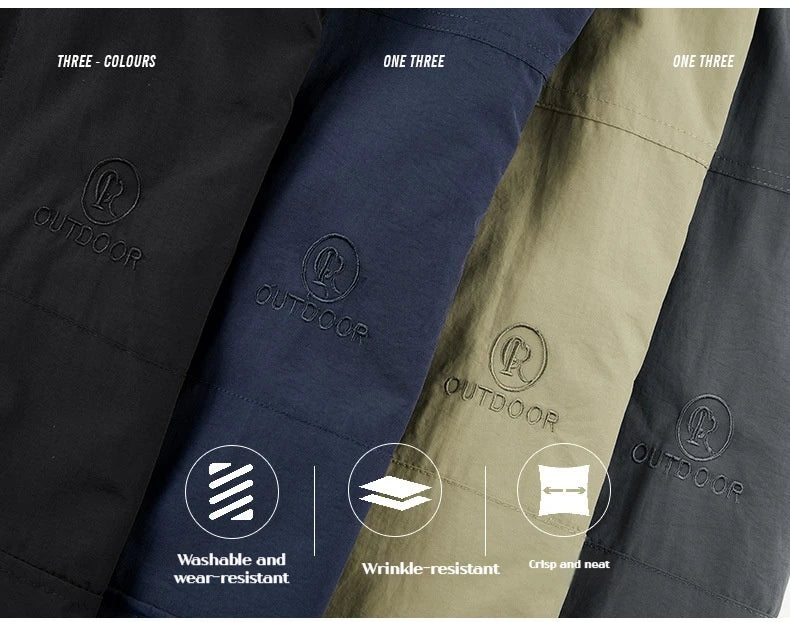 Playwook Men's Waterproof Windbreaker & Autumn Workwear & Fishing Jacket