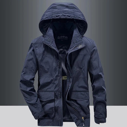 Playwook Men's Waterproof Windbreaker & Autumn Workwear & Fishing Jacket