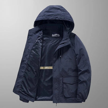 Playwook Men's Waterproof Windbreaker & Autumn Workwear & Fishing Jacket