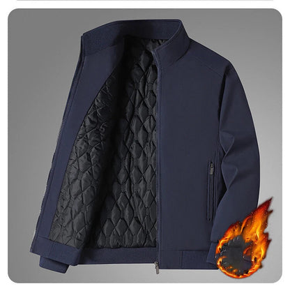 Playwook Men’s Waterproof Thick Stand Collar Winter Jacket